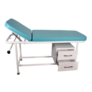 تخت معاینه یک شکن پایه ثابت کشو دار