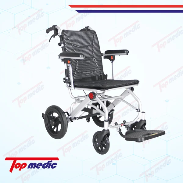 ویلچر تاشو مسافرتی آلومینیوم تاپ مدیک